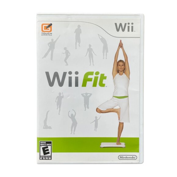 WII Fit Video Game 2007-2008 Nintendo Yoga Strength Training Aerobics VERY GOOD - Picture 1 of 8